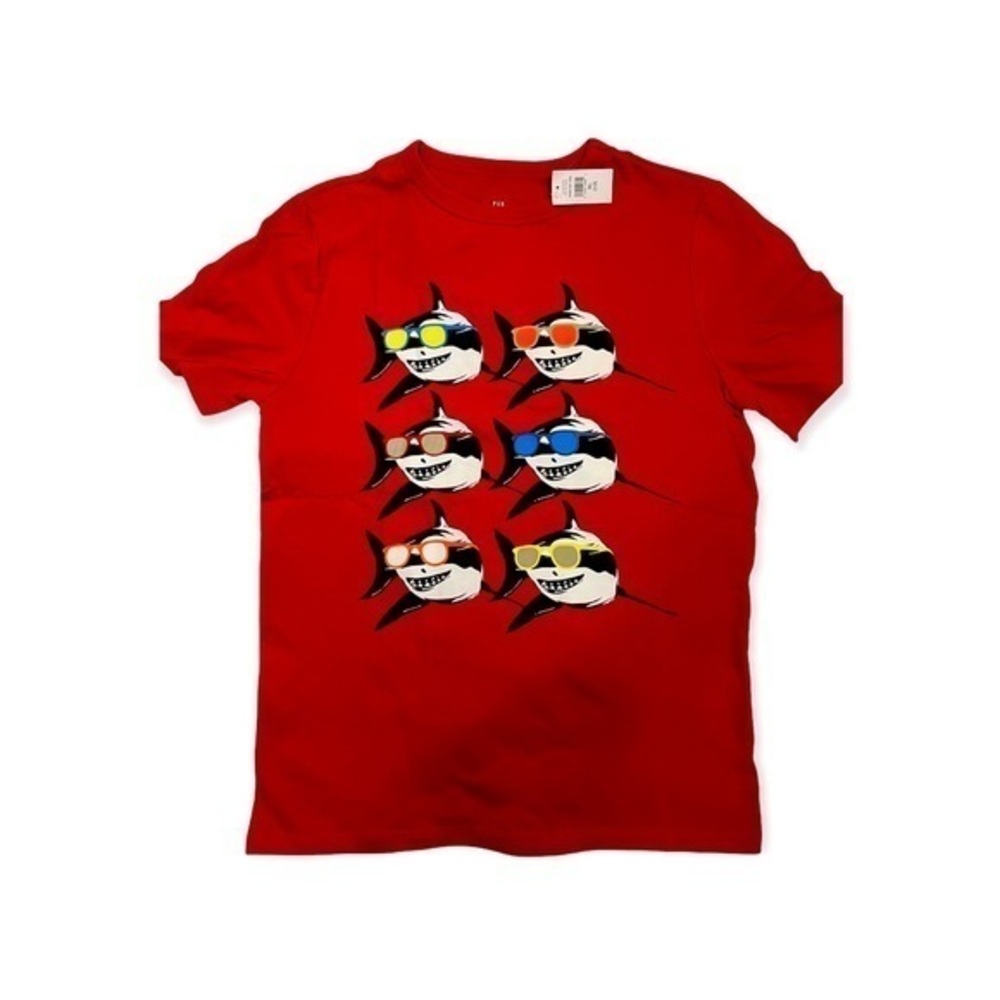 Gap Kids Short Sleeve Sharks with sunglasses graphic tee XL